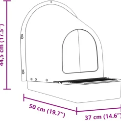 VIDAXL - Nichoirs à poules 4 pièces fixation murale plastique vert foncé