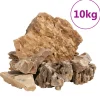 VIDAXL - Pierres du dragon 10 kg marron 5-30 cm