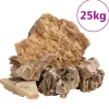 VIDAXL - Pierres du dragon 25 kg marron 5-30 cm