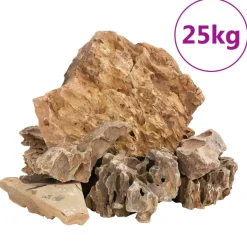 VIDAXL - Pierres du dragon 25 kg marron 5-30 cm