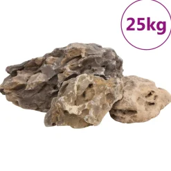 VIDAXL - Pierres du dragon 25 kg marron 10-40 cm