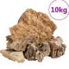 VIDAXL - Pierres du dragon 10 kg marron 5-30 cm
