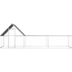 VIDAXL - Poulailler 6 x 2 x 2 m acier galvanisé