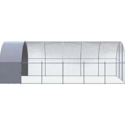 VIDAXL - Poulailler d extérieur 3x6x2 m acier galvanisé