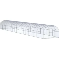 VIDAXL - Poulailler d extérieur 3x20x2 m acier galvanisé