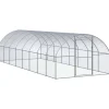 VIDAXL - Poulailler d extérieur 3x8x2 m acier galvanisé