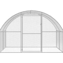 VIDAXL - Poulailler d extérieur 3x20x2 m acier galvanisé