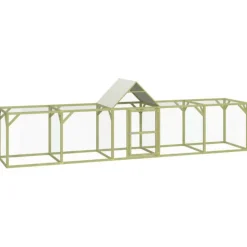 VIDAXL - Poulailler 500x100x150 cm bois de pin massif imprégné