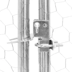 VIDAXL - Poulailler 2,5x6x2,25 m acier galvanisé
