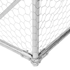 VIDAXL - Poulailler 2,5x4x2,25 m acier galvanisé