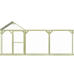 VIDAXL - Poulailler 4,5x1,5x2 m pinède imprégnée