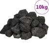 VIDAXL - Roches volcaniques 10 kg noir 3-5 cm