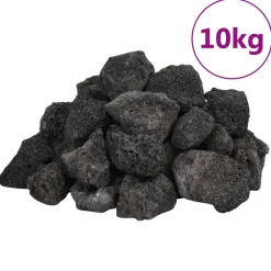 VIDAXL - Roches volcaniques 10 kg noir 3-5 cm