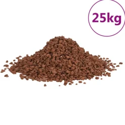 VIDAXL - Roches volcaniques 25 kg rouge 5-8 mm