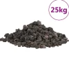 VIDAXL - Roches volcaniques 25 kg noir 1-2 cm