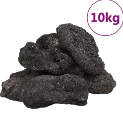 VIDAXL - Roches volcaniques 10 kg noir 10-30 cm