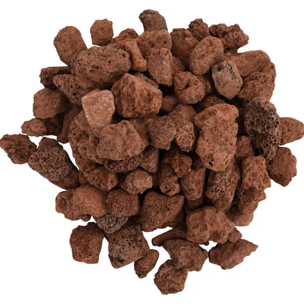 VIDAXL - Roches volcaniques 25 kg rouge 1-2 cm