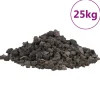 VIDAXL - Roches volcaniques 25 kg noir 1-2 cm