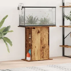 VIDAXL - Support d'aquarium vieux bois 36x75x72,5 cm bois d'ingénierie