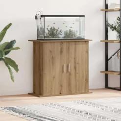 VIDAXL - Support d'aquarium chêne artisanal 81x36x73 cm bois ingénierie