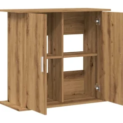 VIDAXL - Support d'aquarium chêne artisanal 81x36x73 cm bois ingénierie