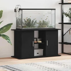 VIDAXL - Support d'aquarium chêne noir 101x41x58 cm bois d'ingénierie
