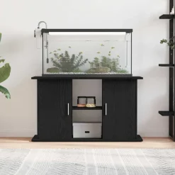 VIDAXL - Support d'aquarium chêne noir 101x41x58 cm bois d'ingénierie