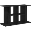 VIDAXL - Support d'aquarium chêne noir 100x40x60 cm bois d'ingénierie