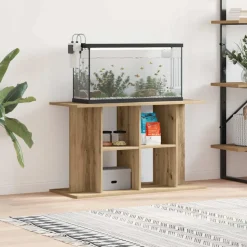 VIDAXL - Support d'aquarium chêne artisanal 100x40x60 cm bois ingénierie
