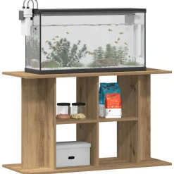 VIDAXL - Support d'aquarium chêne artisanal 100x40x60 cm bois ingénierie