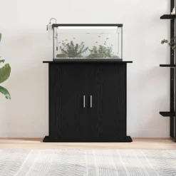 VIDAXL - Support pour aquarium chêne noir 81x36x73 cm bois d'ingénierie