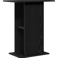VIDAXL - Support pour aquarium chêne noir 60,5x36x72,5 cm