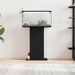 VIDAXL - Support pour aquarium chêne noir 60,5x36x72,5 cm