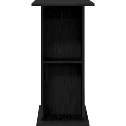 VIDAXL - Support pour aquarium chêne noir 60,5x36x72,5 cm