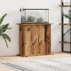 VIDAXL - Support pour aquarium vieux bois 81x36x73 cm bois d'ingénierie
