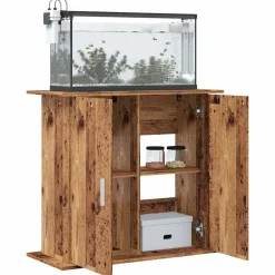 VIDAXL - Support pour aquarium vieux bois 81x36x73 cm bois d'ingénierie