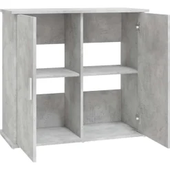 VIDAXL - Support pour aquarium gris béton 81x36x73 cm bois d ingénierie
