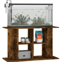 VIDAXL - Support pour aquarium chêne fumé 100x40x60 cm bois d ingénierie
