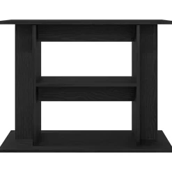 VIDAXL - Support pour aquarium chêne noir 80x35x60cm bois d'ingénierie