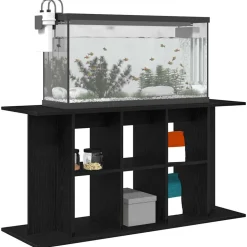 VIDAXL - Support pour aquarium chêne noir 120x40x60 cm bois d'ingénierie