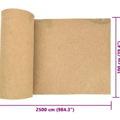 VIDAXL - Tapis de chanvre pour rongeurs 1x25 m 5 mm