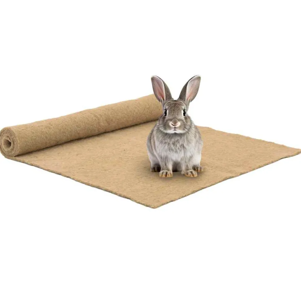 VIDAXL - Tapis de chanvre pour rongeurs 1x1 m 5 mm
