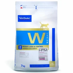 VIRBAC - Croquettes chat veterinary hpm cat w2 weight loss&control - virbac 3 kg