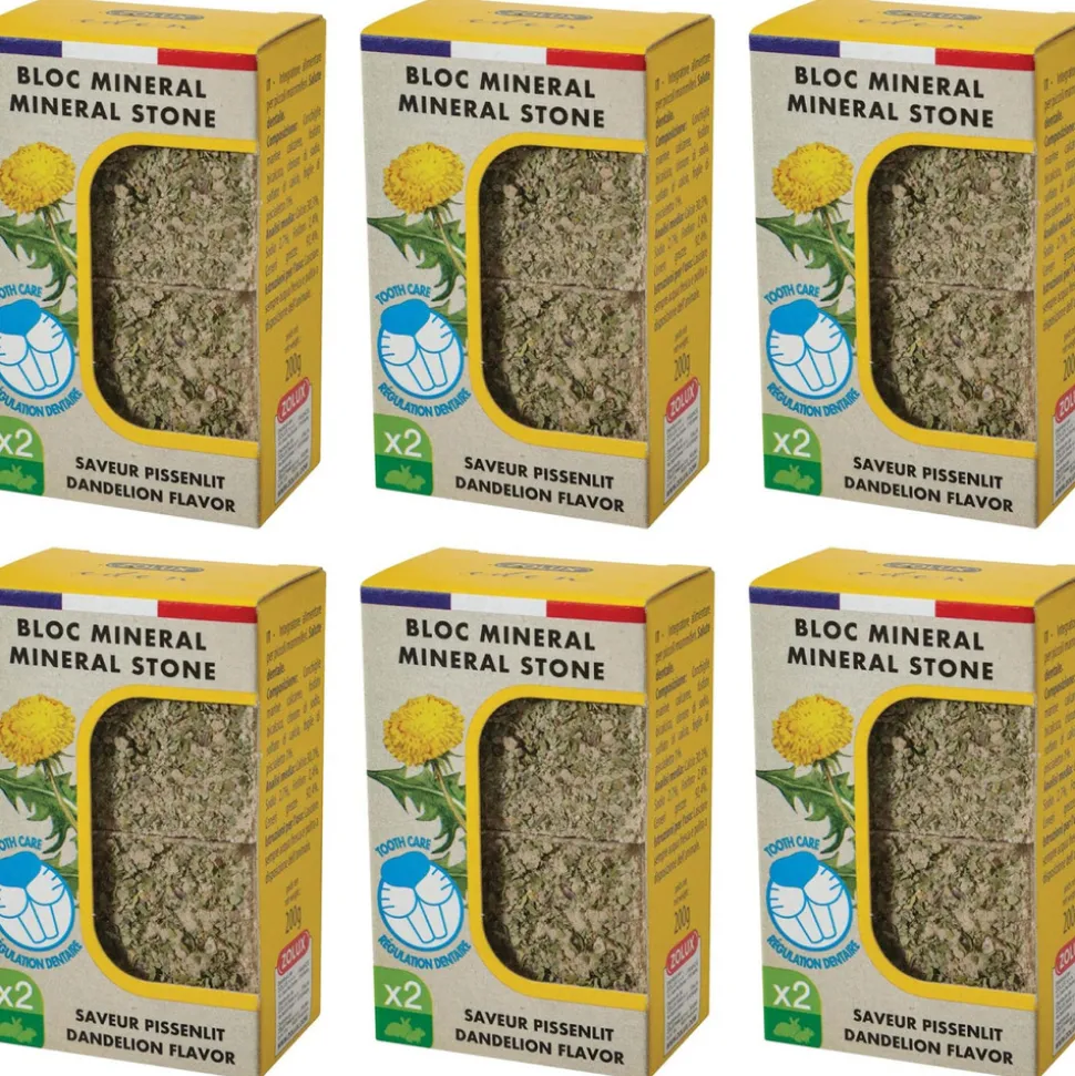 ZOLUX - Bloc minéral eden 200 gr (lot de 6)