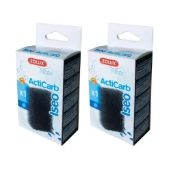 ZOLUX - Cartouche mousse charbonnée iseo acticarb (lot de 2)