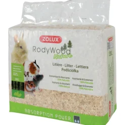 ZOLUX - Litière rodywood nature 35 litres pour rongeur poids 1.862 kg.