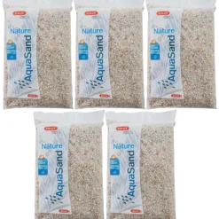 ZOLUX - Sol décoratif aquasand naturel quartz blanc 1kg (lot de 5)