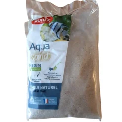 ZOLUX - Sol décoratif gravier 0.3-1.2 mm naturel quartz fin 1 kg pour aquarium.