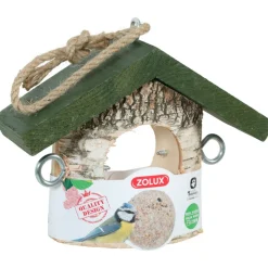 ZOLUX - Support boule de graisse en bois massif pour oiseaux