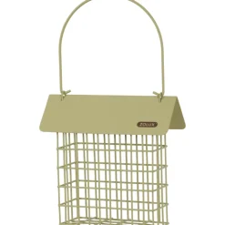 ZOLUX - Support pain de graisse en métal avec toit vert lichen pour oiseaux